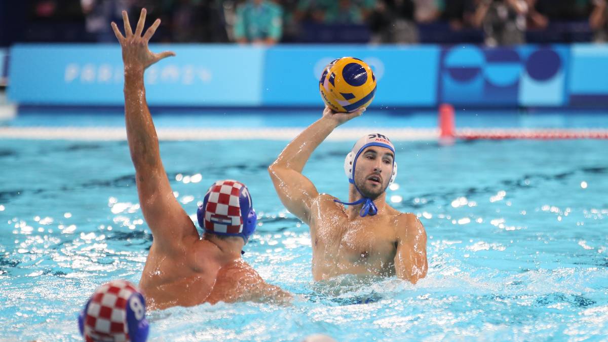 Strahinja Rašović na utakmici Srbija Hrvatska