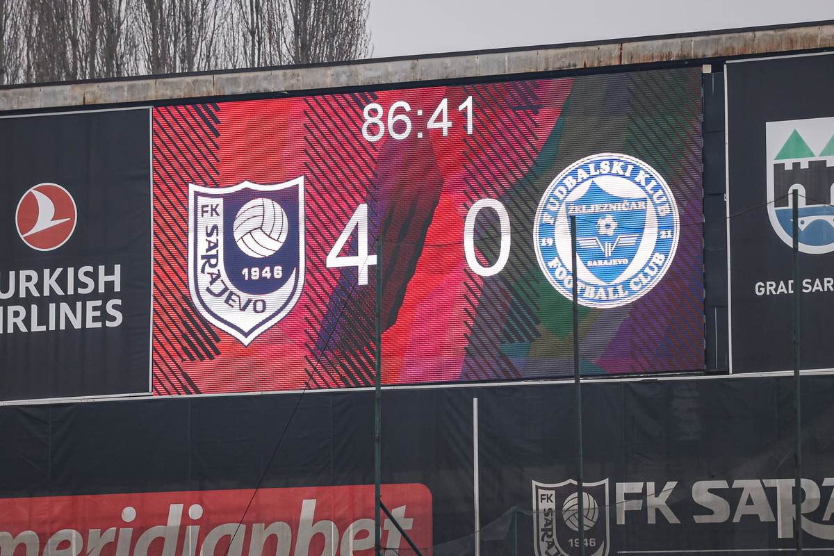 Sarajevo Željezničar 4 0 semafor na Koševu