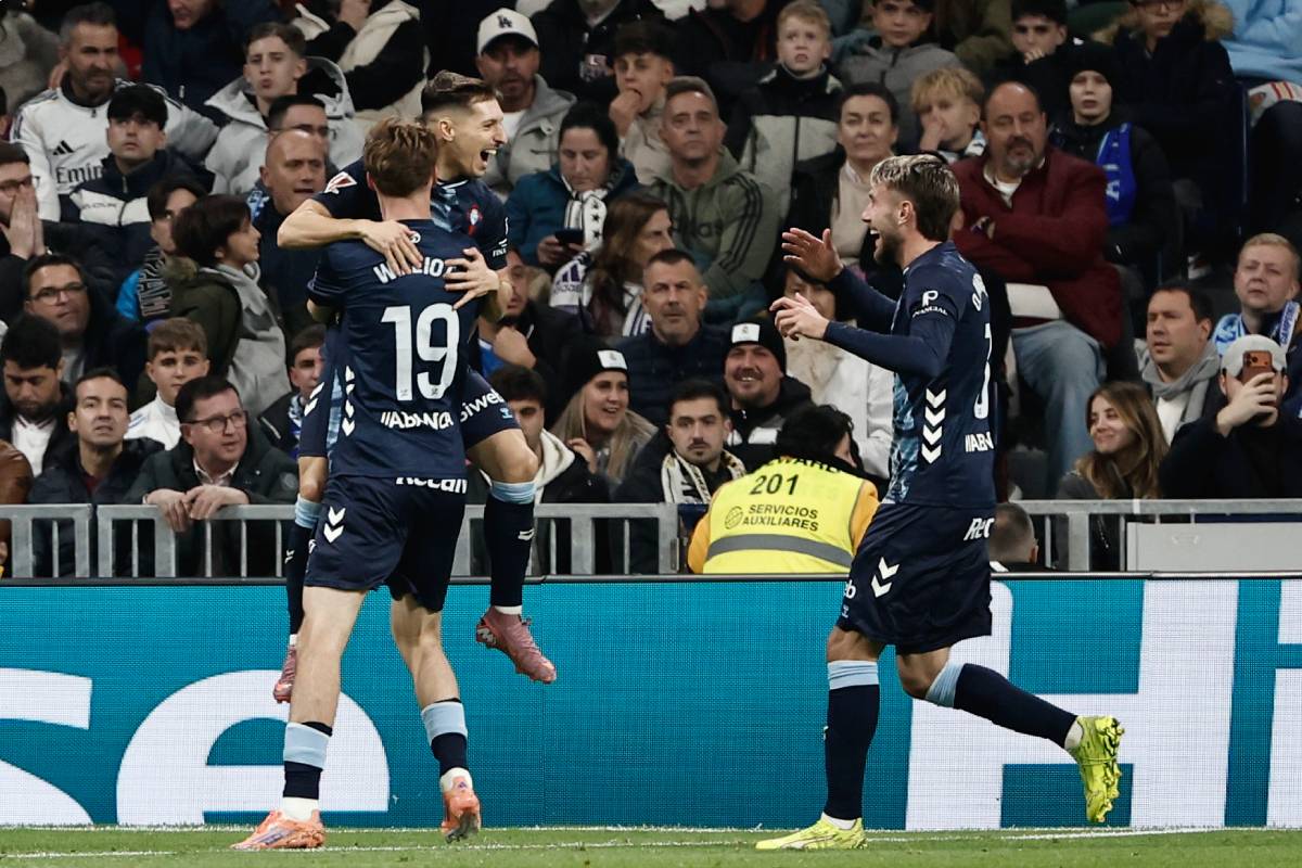 Slavlje fudbalera Selte protiv Real Madrida na Bernabeuu