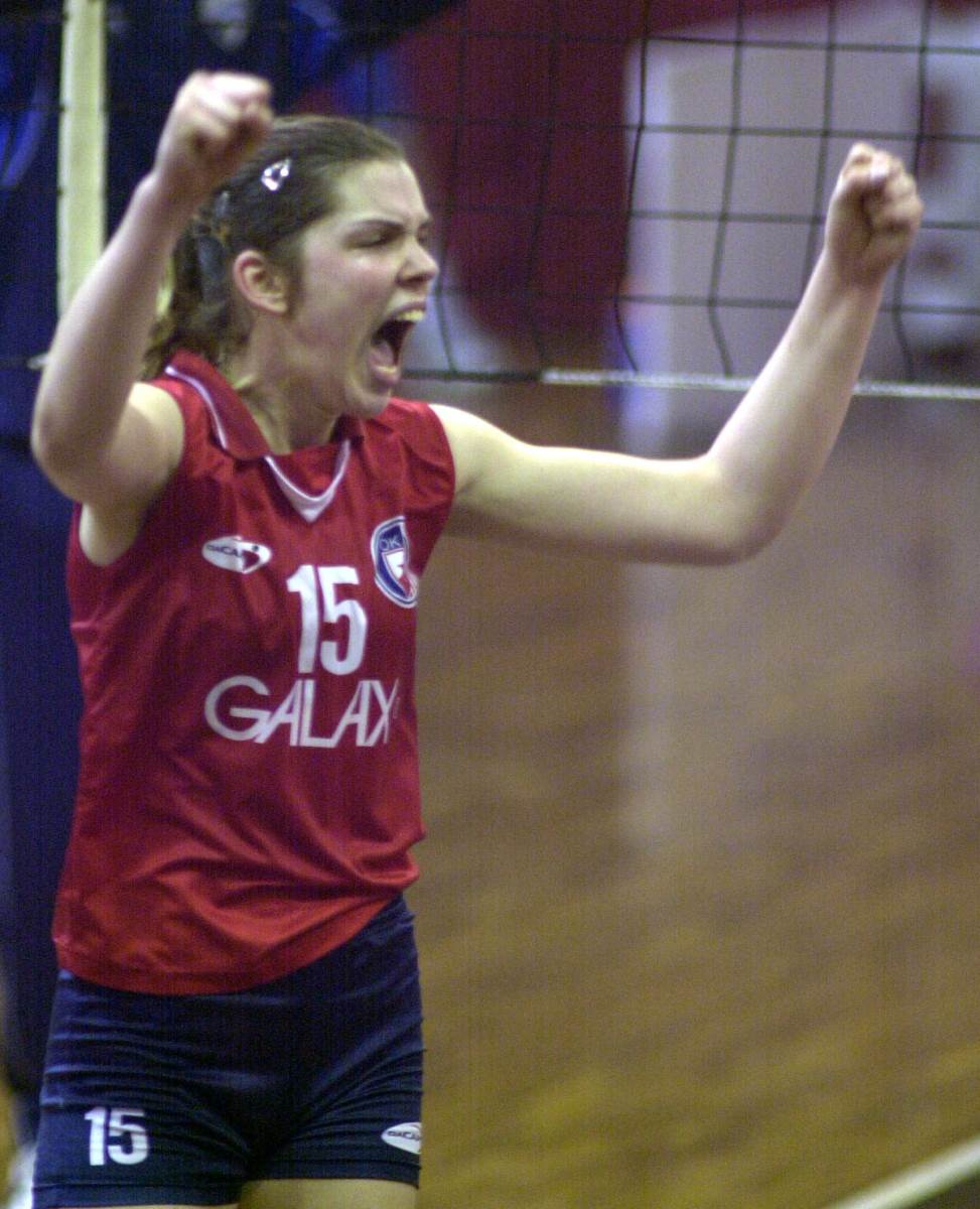 Anja Spasojević se raduje nakon postignutog poena