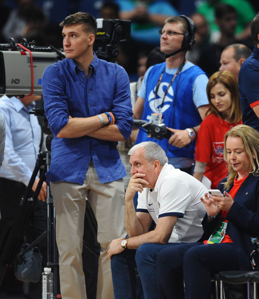 Bogdan Bogdanović i Željko Obradović na Fajnal Foru Evrolige u Beogradu