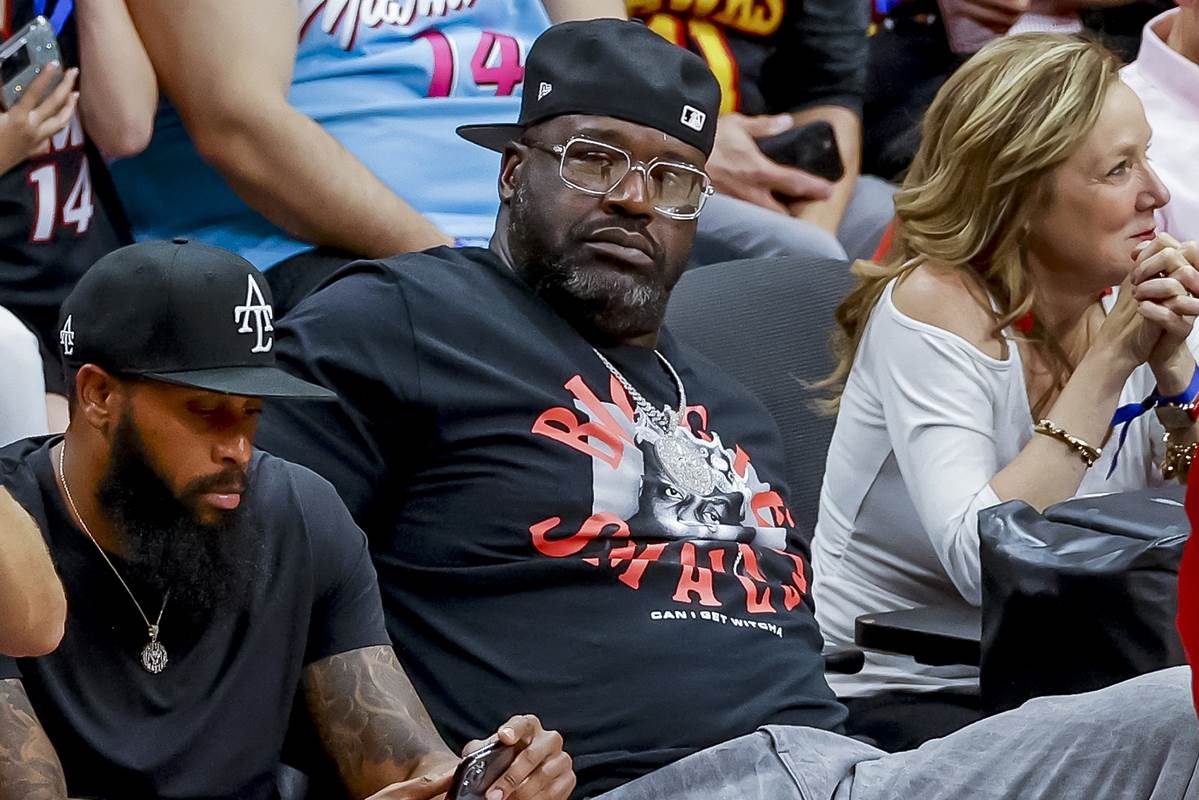 Šekil O'Nil na utakmici Majami - Atlanta