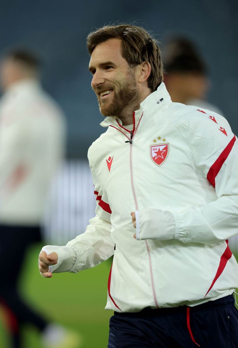 Aleksandar Katai na treningu Zvezde