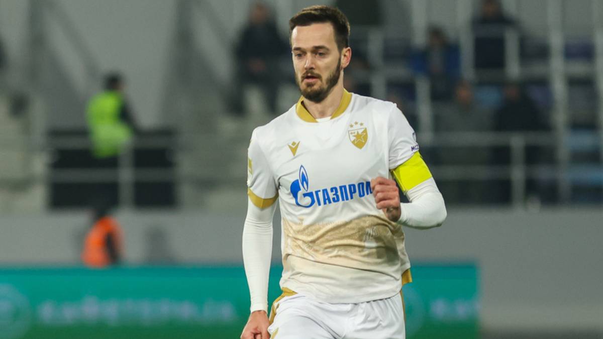 Mirko Ivanić kapiten Crvene zvezde protiv TSC Bačka Topola