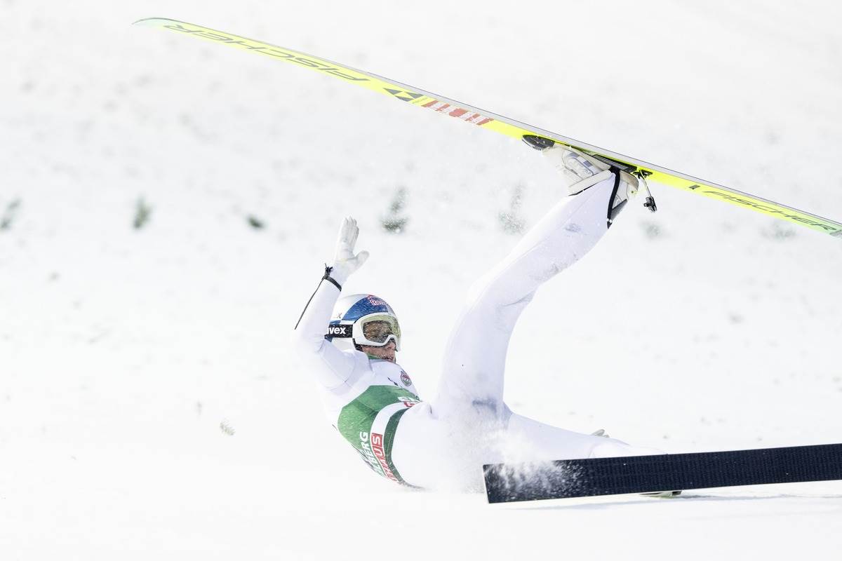 Stefan Embaher pad u Engelbergu u Švajcarskoj