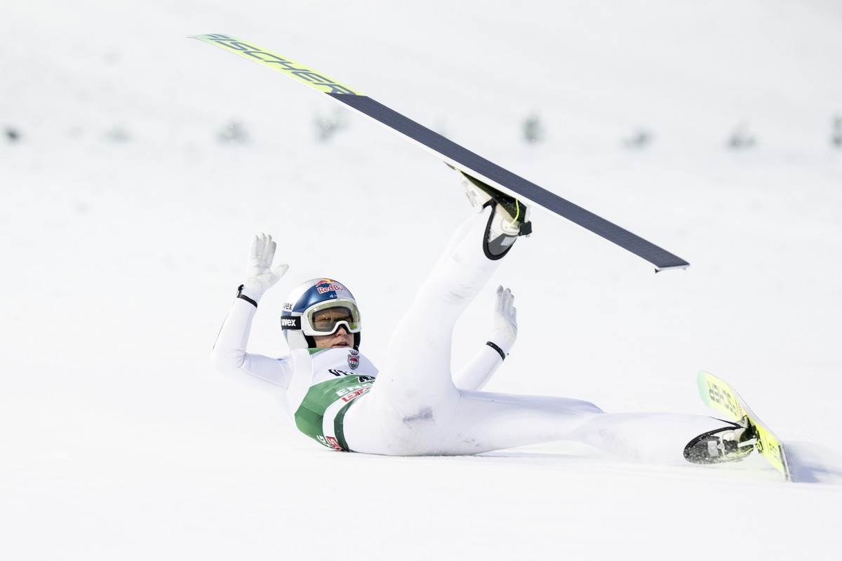 Stefan Embaher pad u Engelbergu u Švajcarskoj