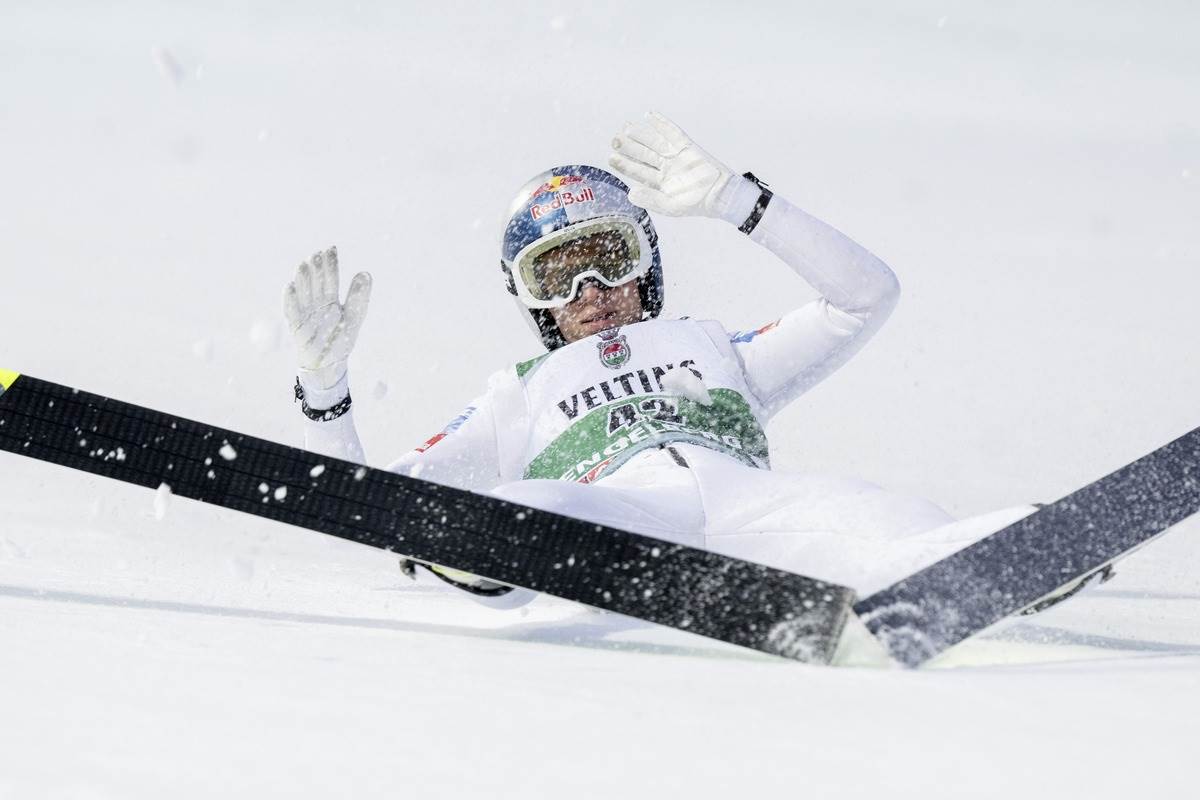 Stefan Embaher pad u Engelbergu u Švajcarskoj