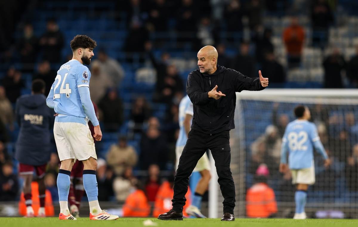 Pep Gvardiola i Joško Gvardiol na Mančester siti Vest Hem