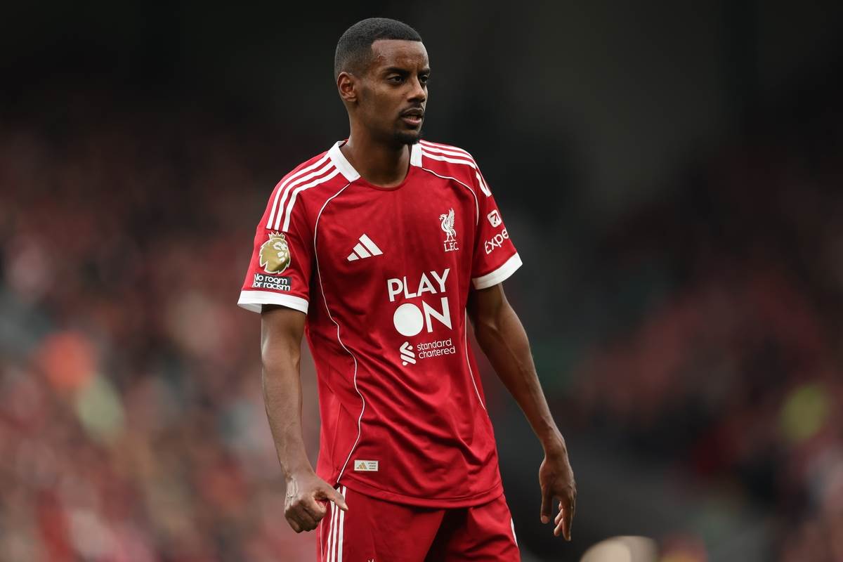 Aleksander Isak na utakmici Liverpula