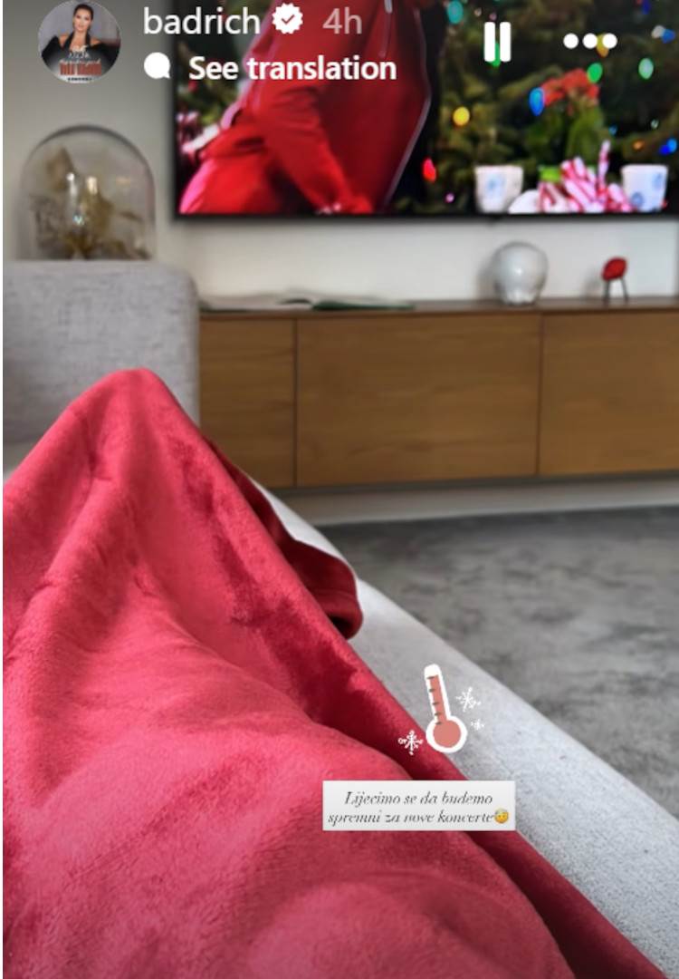 Nina Badrić Ig objava bolest