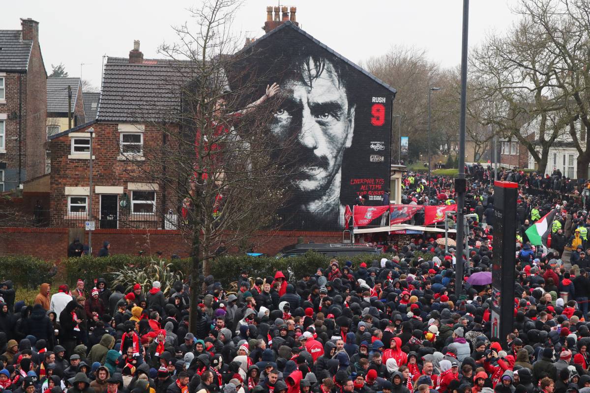 Mural Jana Raša kod stadiona Liverpula