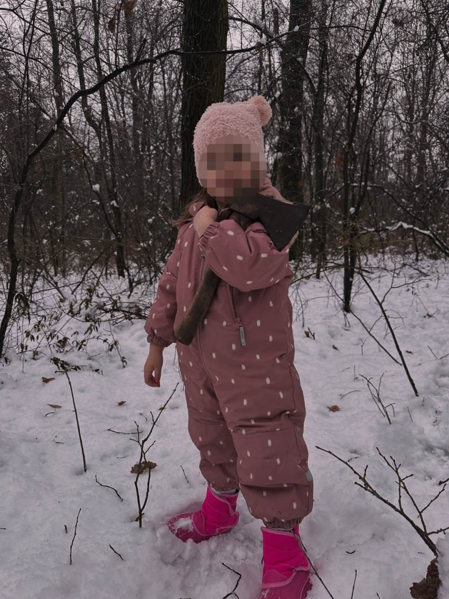 Jovan Patić Badnji dan sa ćerkom