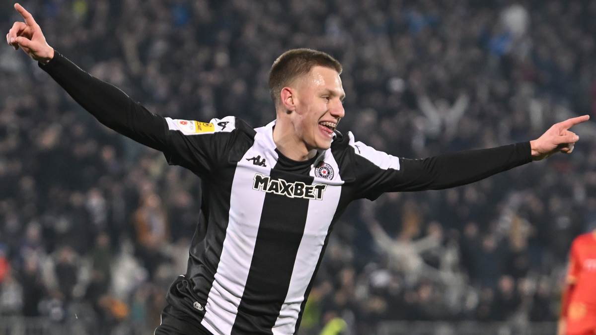 Ognjen Ugrešić u dresu Partizana.