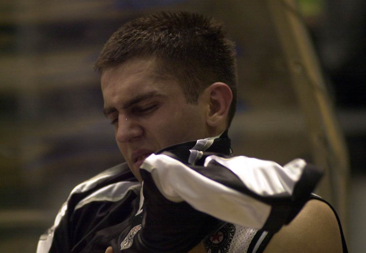 Miloš Vujanić u dresu Partizana