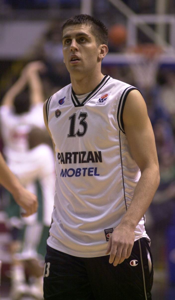 Miloš Vujanić u dresu Partizana