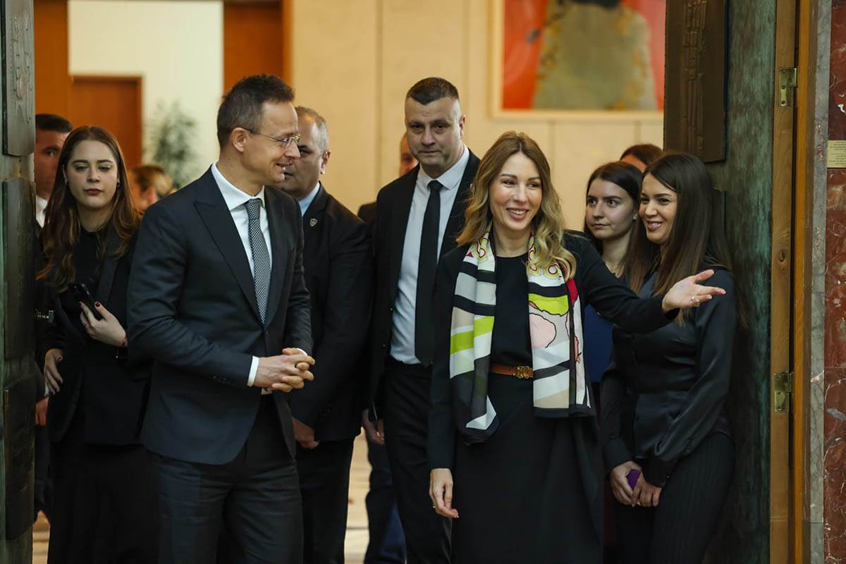 Sastanak delegacija Srbije i Mađarske, Dubravka Đedović Handanović i Peter Sijarto (18).jpg