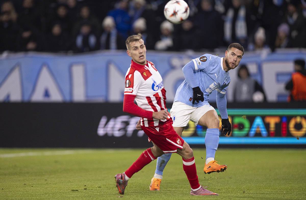 Vladimir Lučić na utakmici Malme Crvena zvezda