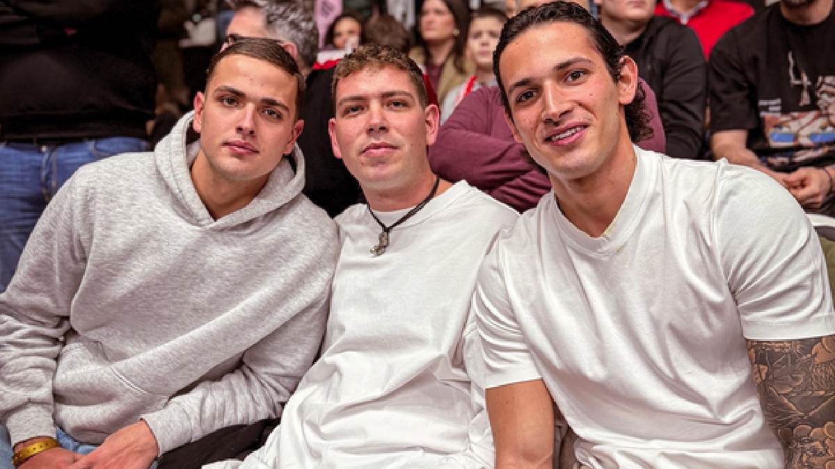 Sinovi Siniše Mihajlovića na utakmici košarkaša Zvezde u Evroligi