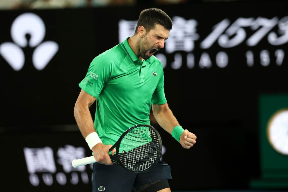 Novak Đoković urlik na Austraijan openu protiv Janika Sinera