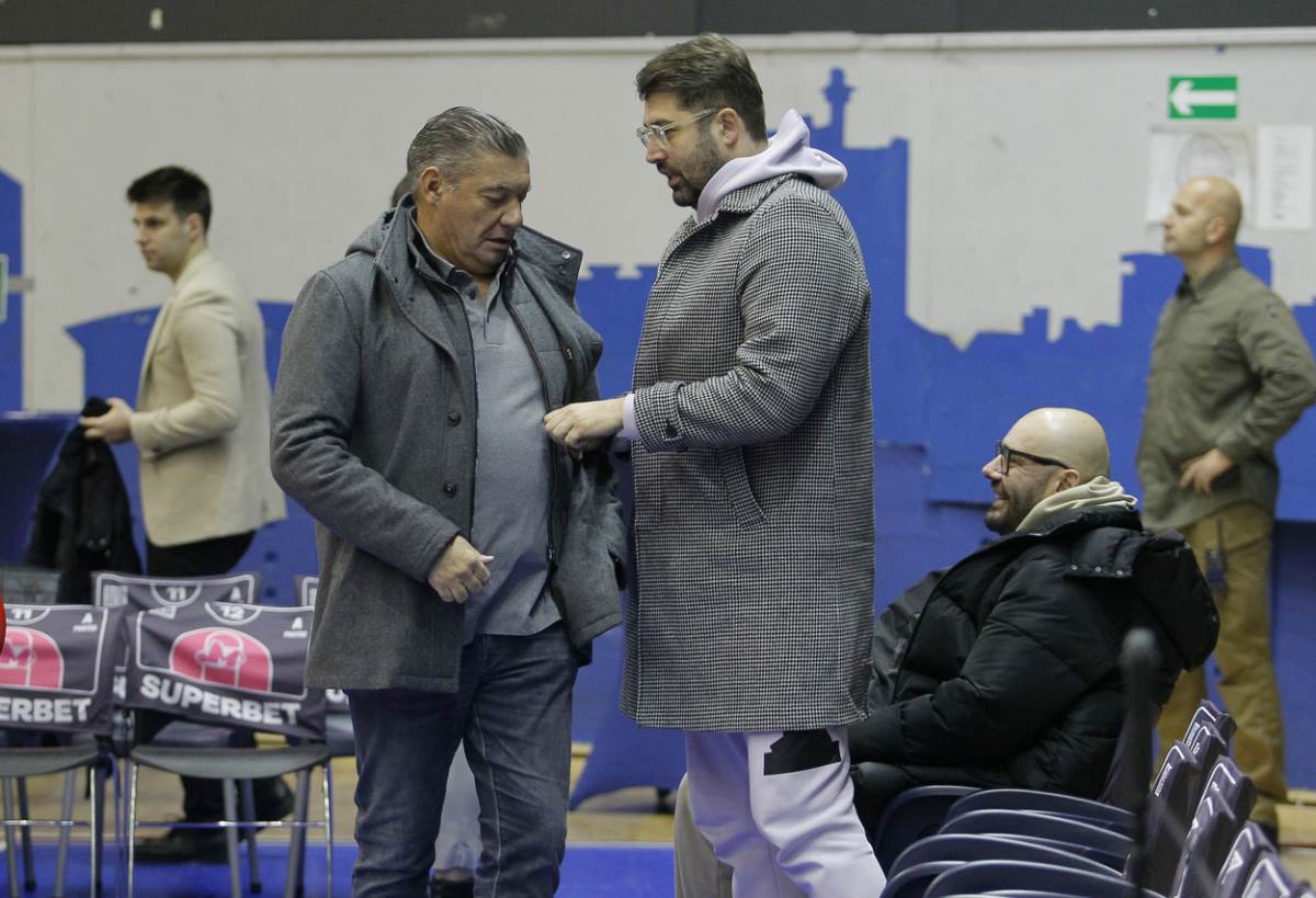 Miško Ražnatović na utakmici Mega Zvezda