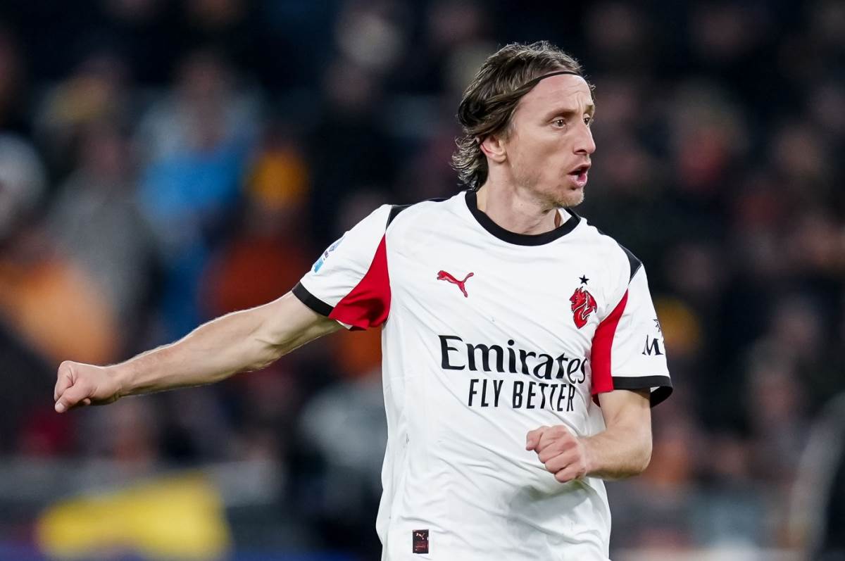 Luka Modrić na utakmici protiv Rome