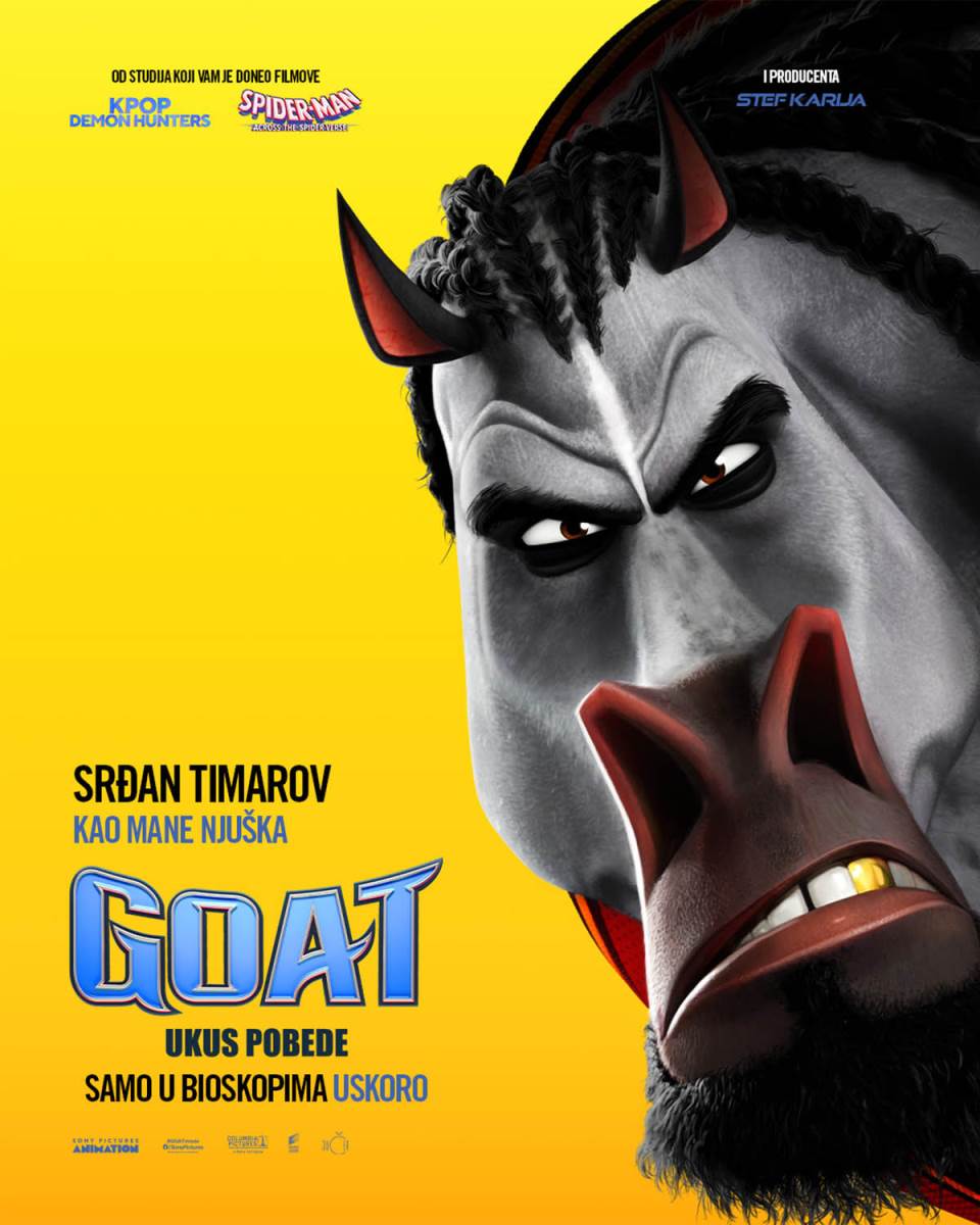 ANIMIRANI HIT ZA CELU PORODICU - GOAT: UKUS POBEDE  STIŽE U SRPSKE BIOSKOPE 12. FEBRUARA