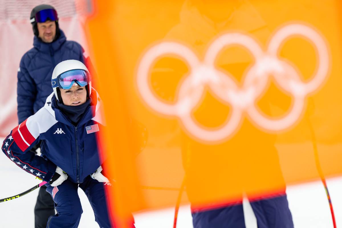Lindzi Von na treningu na ZOI u Milanu i Kortini