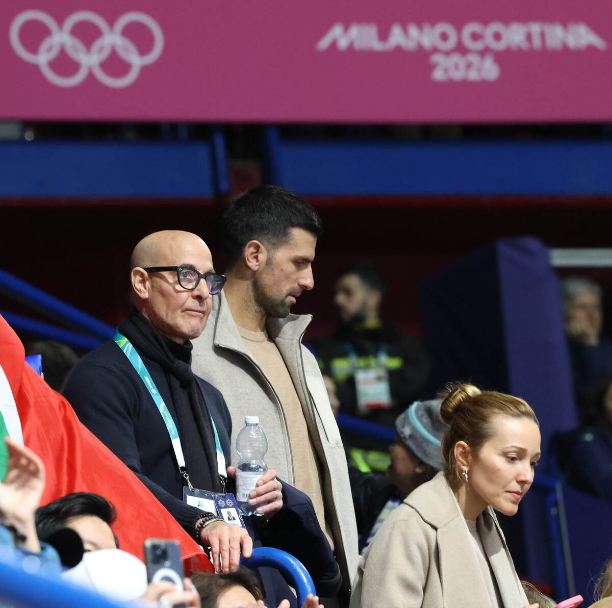 Novak Đoković prati sa tribina Zimske olimpijske igre u Milanu i Kortini