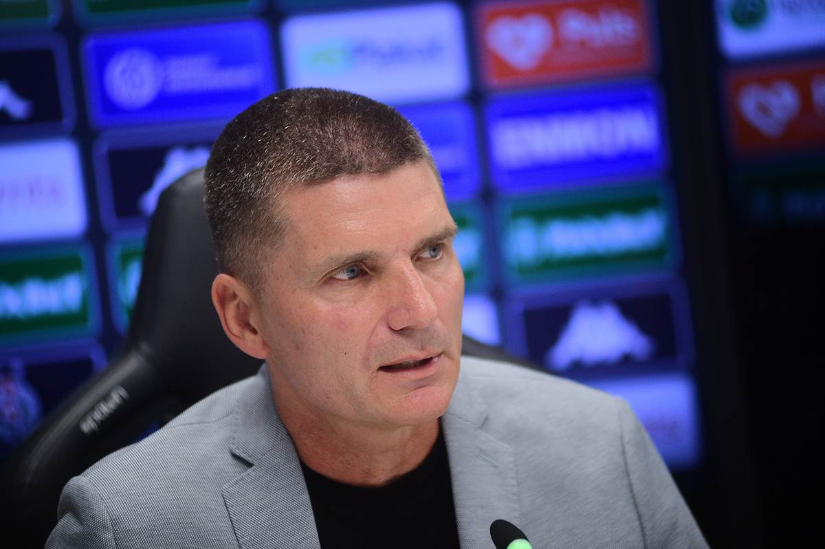 Srđan Blagojević na konferenciji za medije.