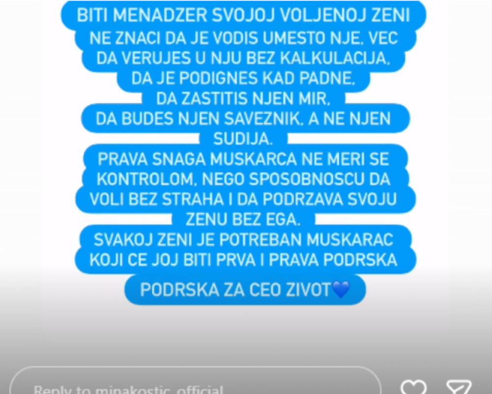 Kasper MIna Kostić objava menadžer