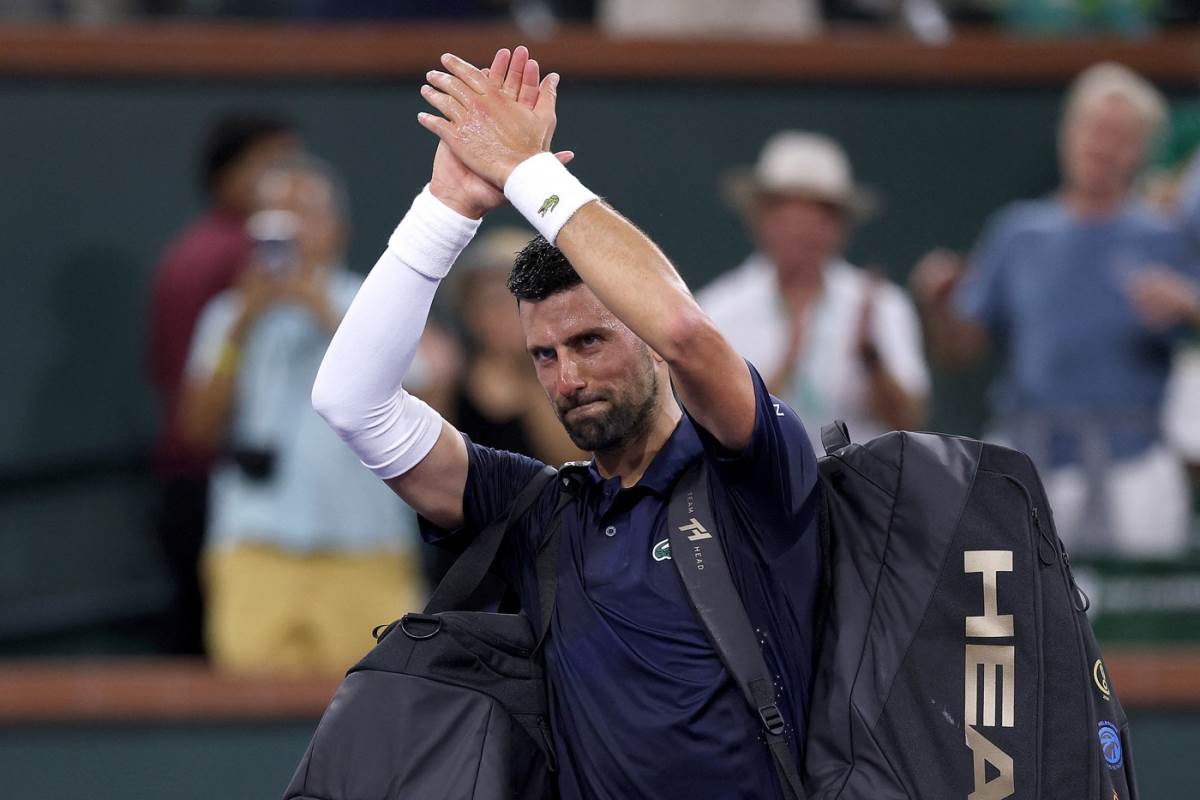 Novak Đoković na meču protiv Džeka Drejpera