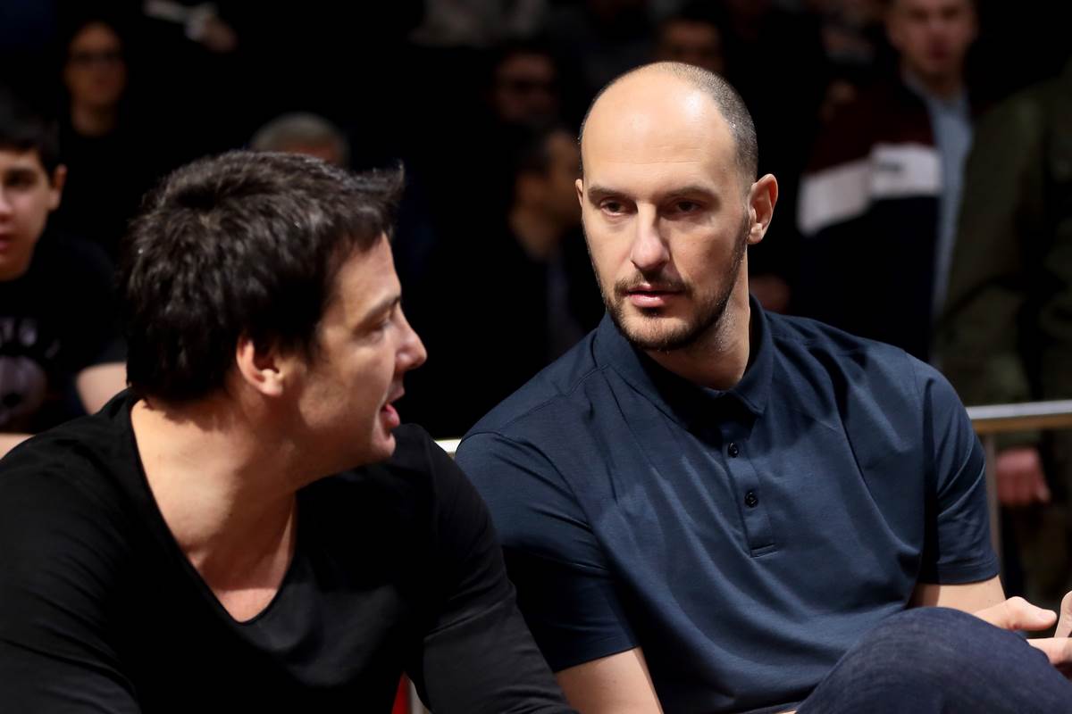 Ermal Kučo i Ivan Zoroski u loži dvorane Pionir