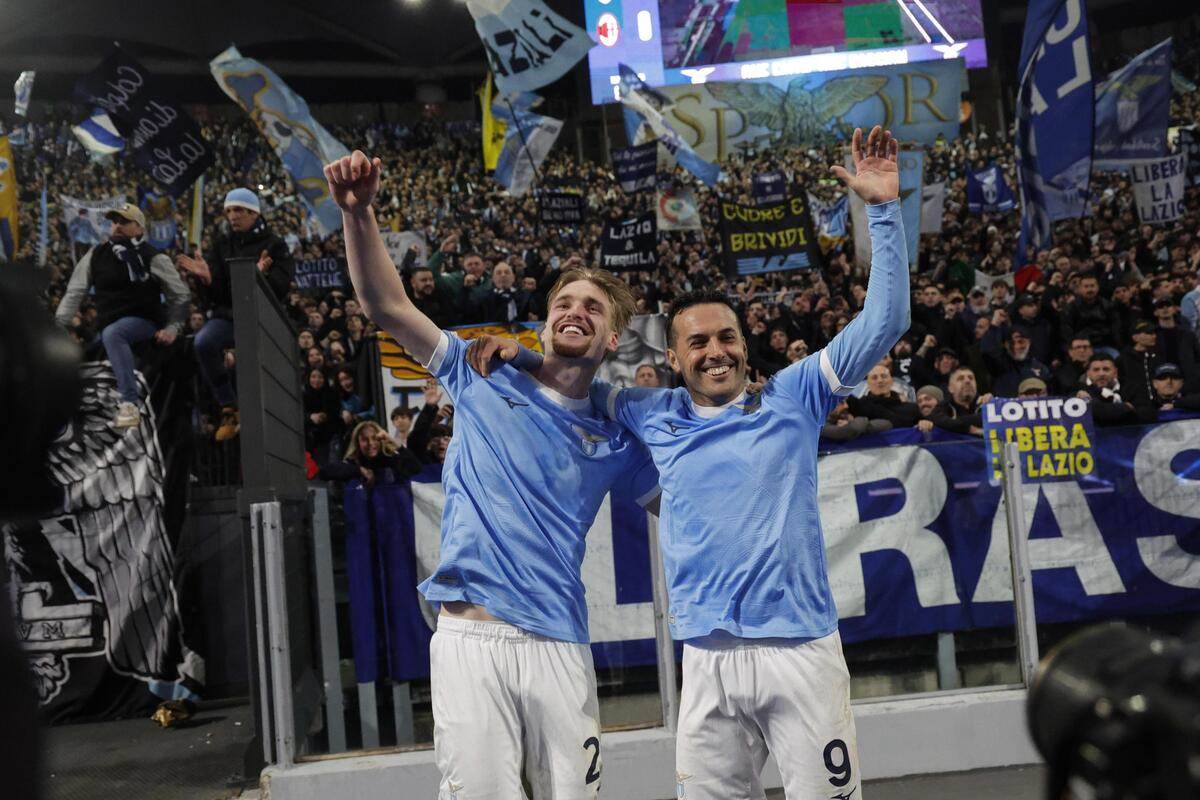 Fubaleri Lacija Kenet Tejlor i Pedro slave pobedu protiv Milana na Olimpiku