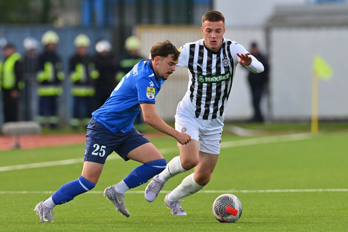 Jovan Ćirić u utakmici Mladost Lučani Partizan