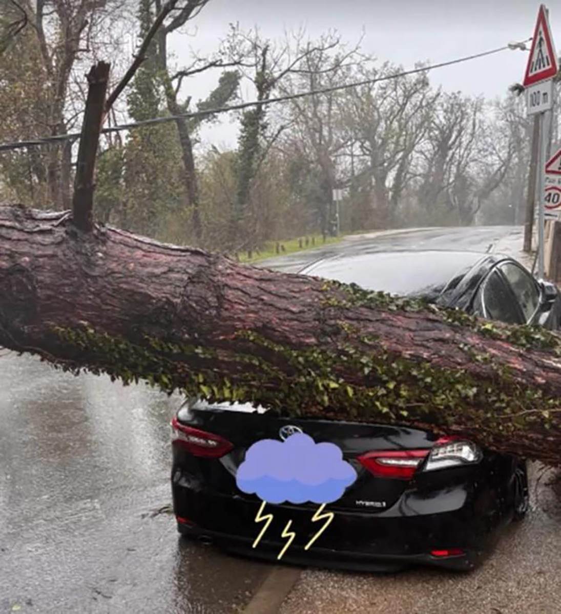 Nikolina Pišek uništen auto