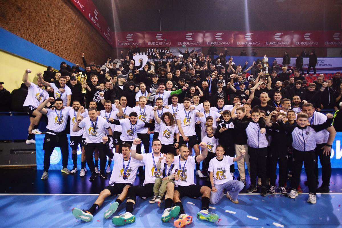 Rukometaši Partizana slave osvajanje Kupa Srbije