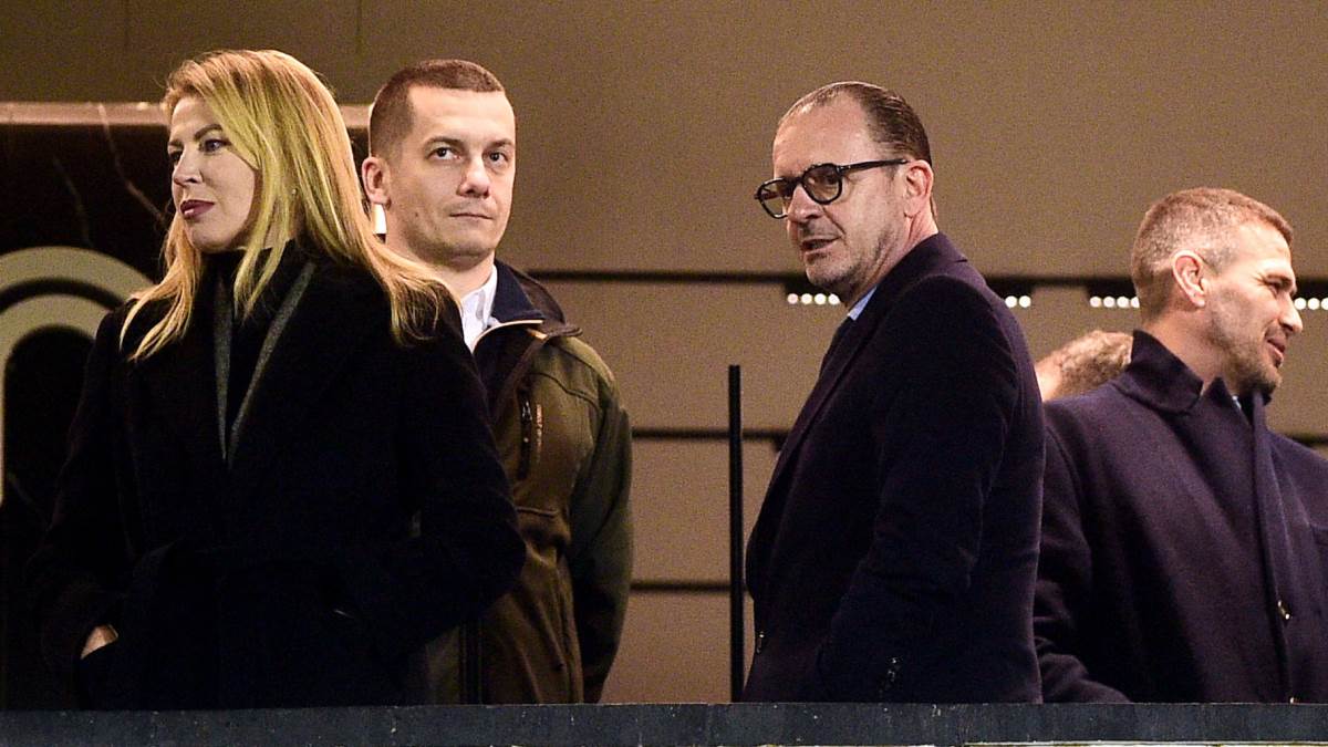 Predrag Mijatović u loži stadiona Partizana u Humskoj