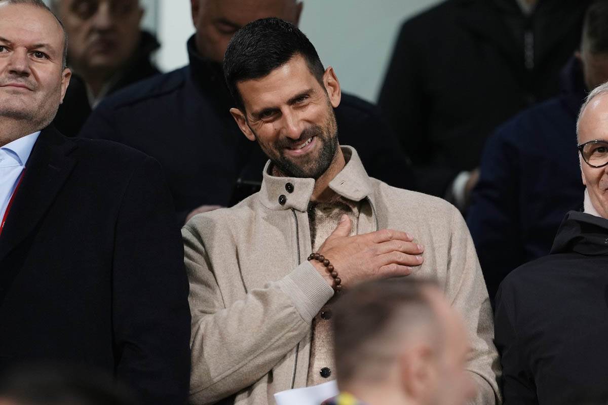 Novak Đoković gleda BiH - Italija