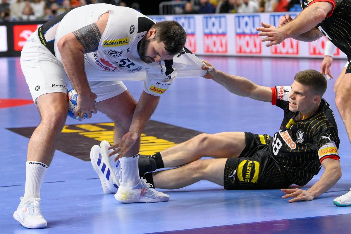 Tobijas Vagner u prodoru na utakmici Austrija Nemačka