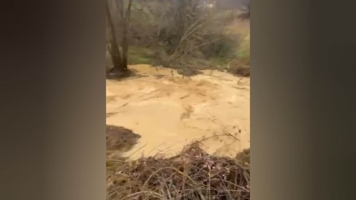 Izlivanje bujične reke kod Ivanjice