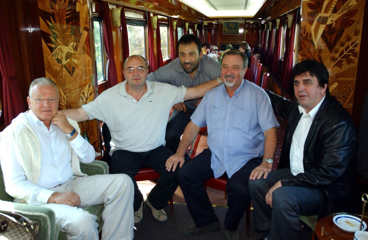 Vlade Divac, Duda Ivković i Dule Vujošević u Plavom vozu