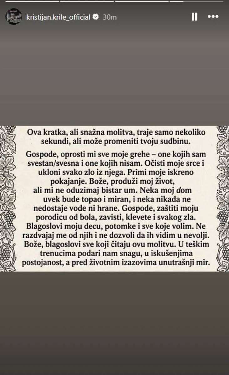 Kristijan objavio fotku kako grli Kristinu i sina: Nakon izliva emocija, podelio "jaku molitvu" i šokirao pratioce