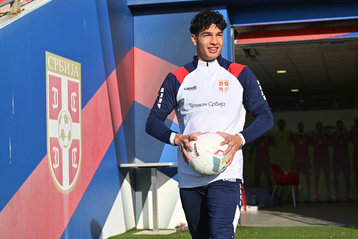 Adem Avdić na treningu reprezentacije Srbije