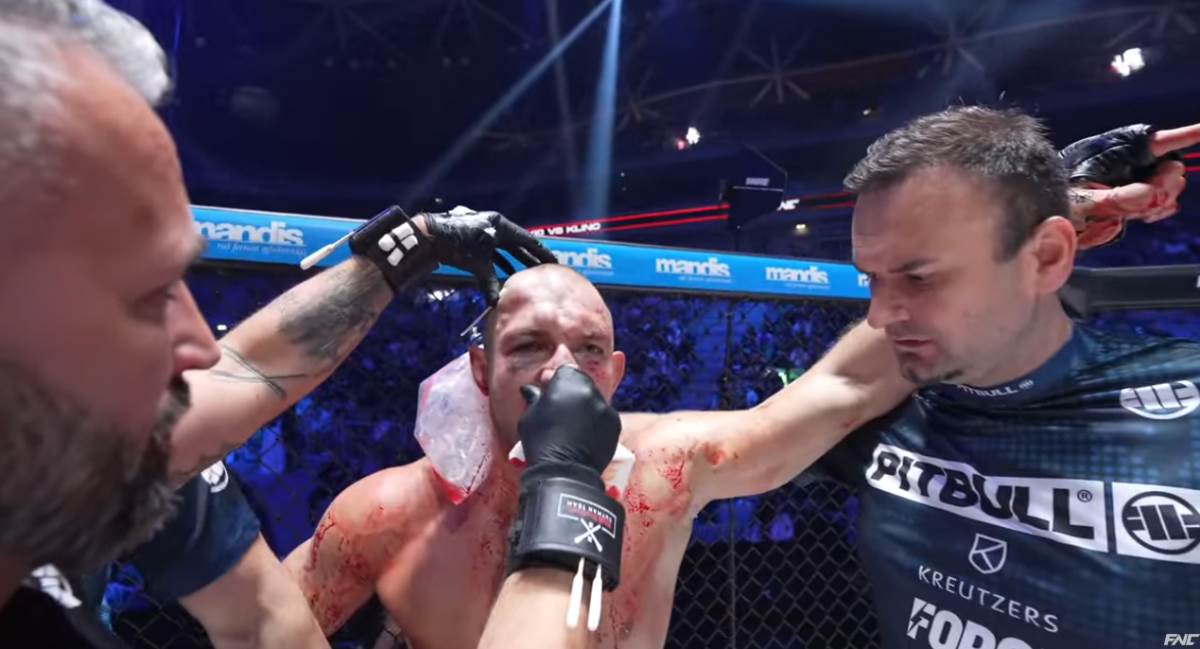 Sašo Klinc umazan krvlju u borbi protiv Vuka Lekića