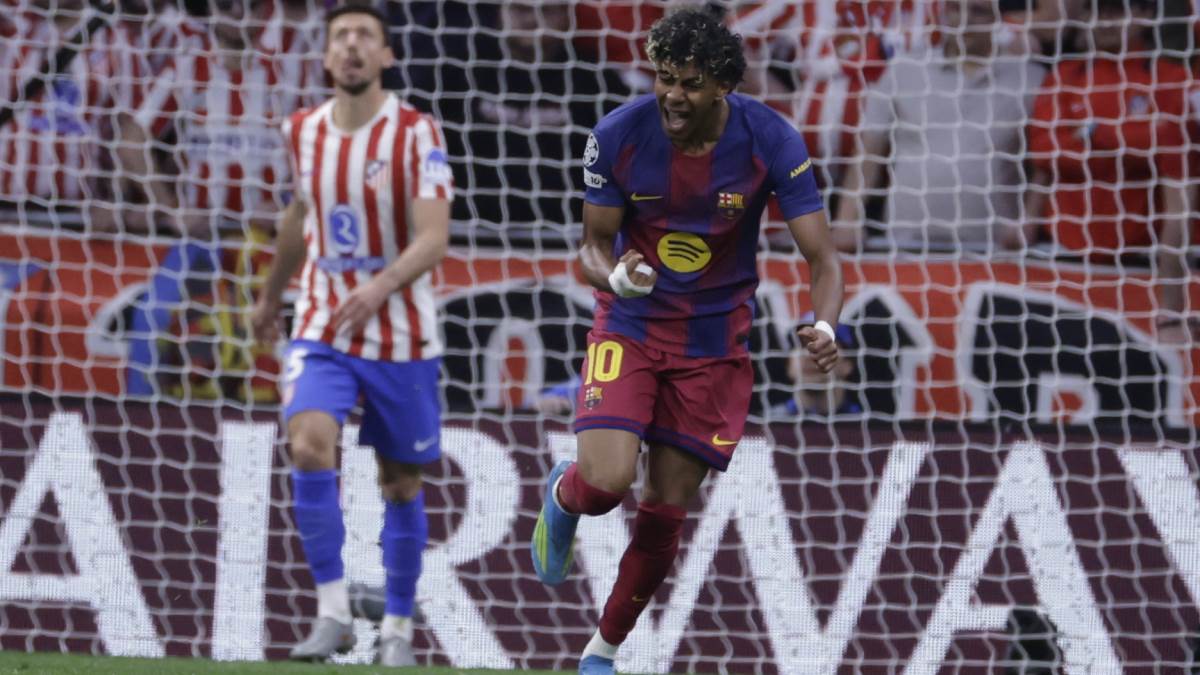 Lamin Jamal slavi gol protiv Atletiko Madrida