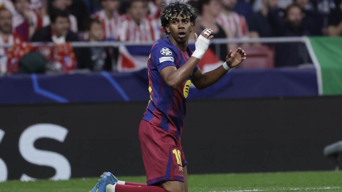 Lamin Jamal tuguje zbog promašaja na utakmici Barselona Atletiko Madrid u Ligi šampiona