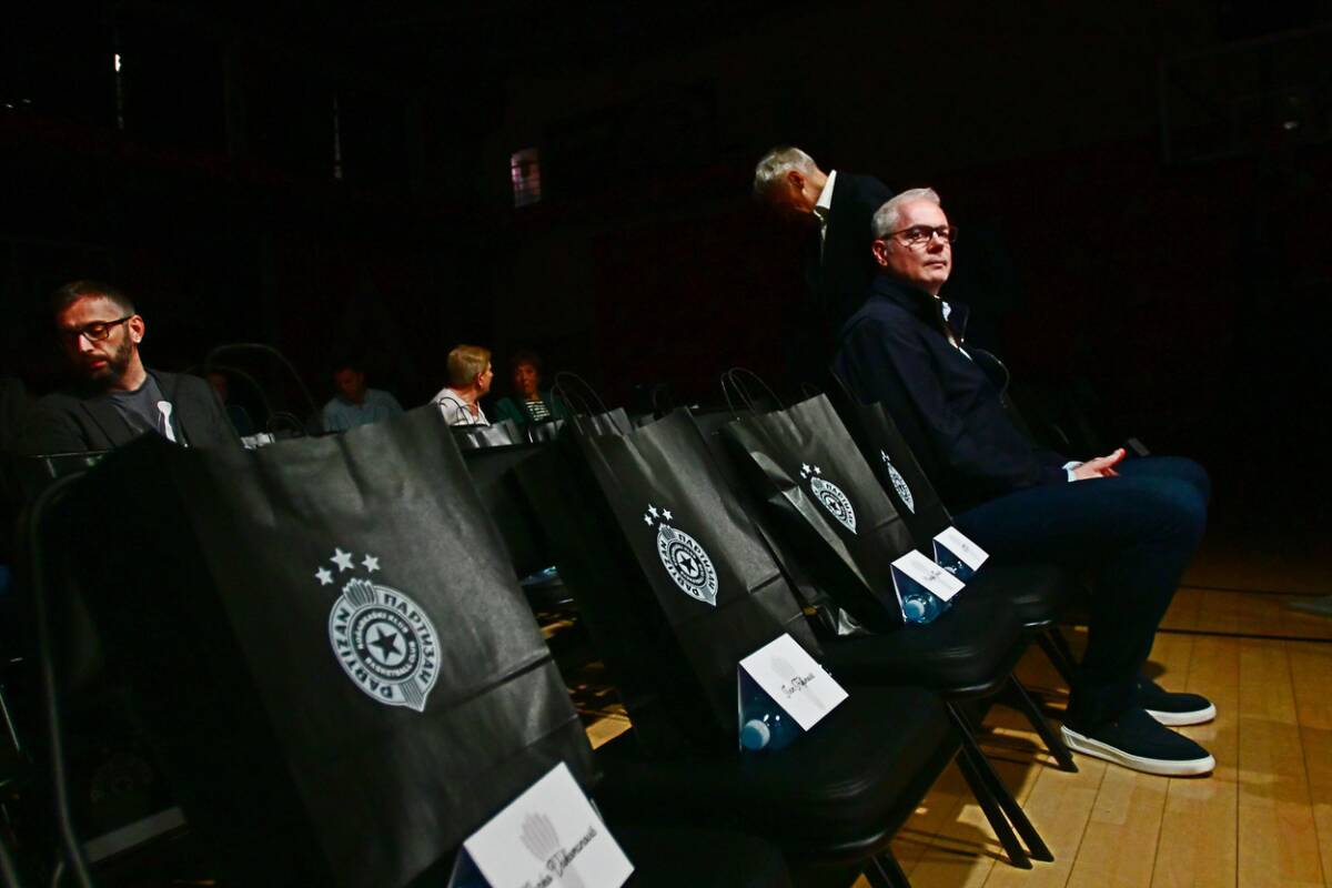 Dejan Tomašević na promociji monografije KK Partizan