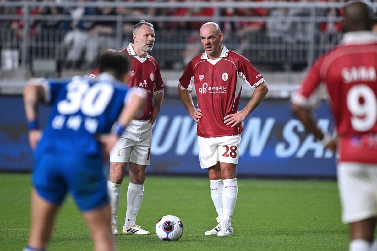 Rajan Gigs i Daron Gibson na utakmci legendi Junajteda