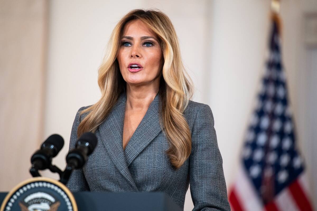 Melanija Tramp na konferenciji za novinare u Beloj kući