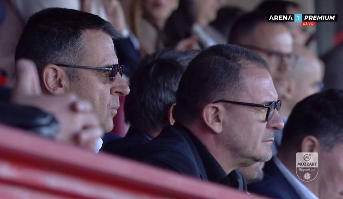 Predrag Mijatović i Dragan Palibrk na večitom derbiju u loži Partizana